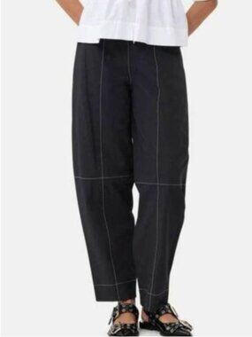 GANNI Black Elasticated Curve Pants